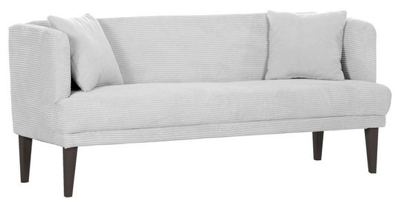 SITZBANK in Textil Creme, Weiß  - Creme/Schwarz, Design, Holz/Textil (190/83/70cm) - Landscape