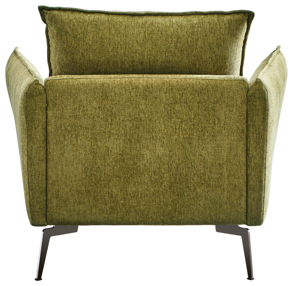FÅTÖLJ i textil olivgrön  - olivgrön/svart, Design, metall/textil (96/84/100cm) - Livetastic