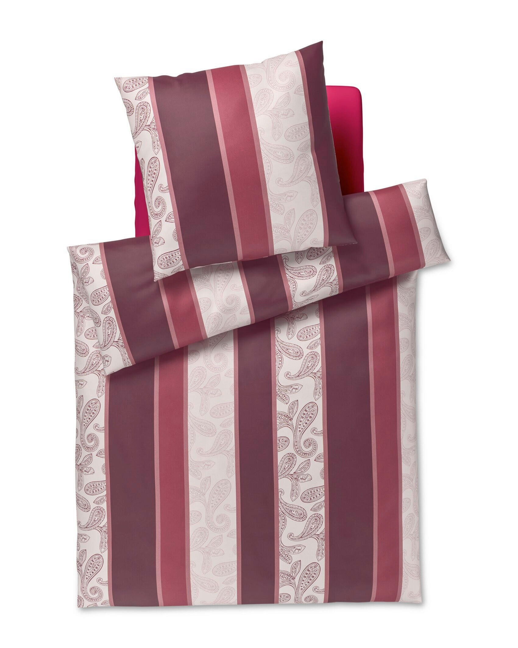 BETTWÄSCHE 2-teilig JOOP! PAISLEY STRIPES Jersey 135/200 cm  - Rosa, Basics, Textil (135/200cm) - Joop!