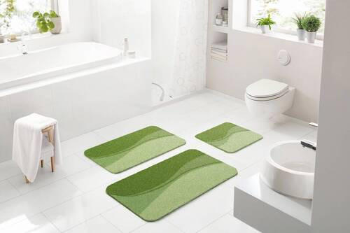 BADEMATTE Grün 50/80 cm  - Grün, Basics, Kunststoff/Textil (50/80cm) - Grund