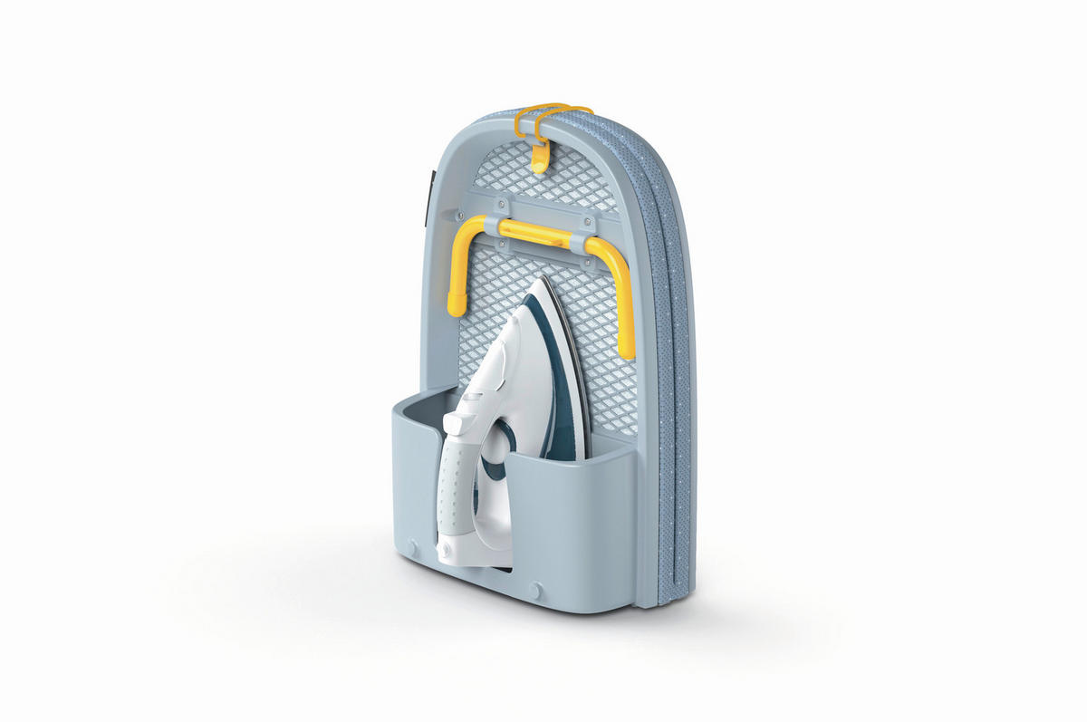 BÜGELBRETT  Pocket  - Hellblau, Basics, Kunststoff/Textil (34/15,5/45,5cm) - Joseph Joseph