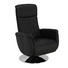 RELAXSESSEL in Leder Schwarz - Chromfarben/Schwarz, Design, Leder/Metall (71/108/83cm) - Beldomo Premium RELAXSESSEL in Leder Schwarz - Chromfarben/Schwarz, Design, Leder/Metall (71/108/83cm) - Beldomo Premium