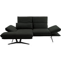 ECKSOFA  in Echtleder Dunkelgrün  130/210 cm  - Dunkelgrün/Gelb, Design, Leder/Metall (130/210cm) - Dieter Knoll