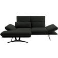 ECKSOFA  in Echtleder Dunkelgrün  130/210 cm  - Dunkelgrün/Gelb, Design, Leder/Metall (130/210cm) - Dieter Knoll
