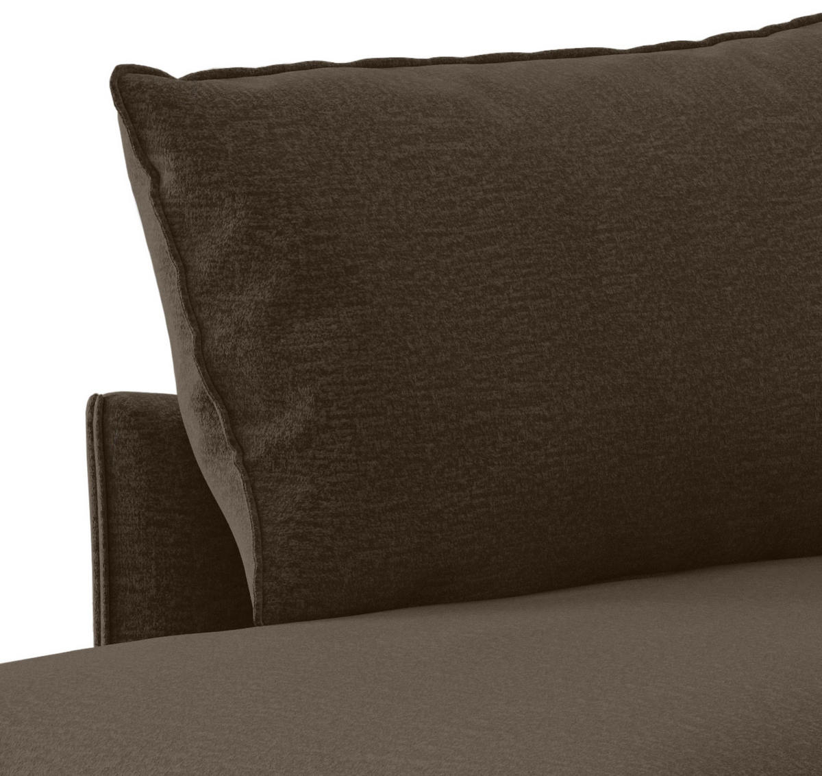 ECKSOFA Samos Braun Flachgewebe  - Schwarz/Braun, Design, Textil (204/267cm) - Livetastic