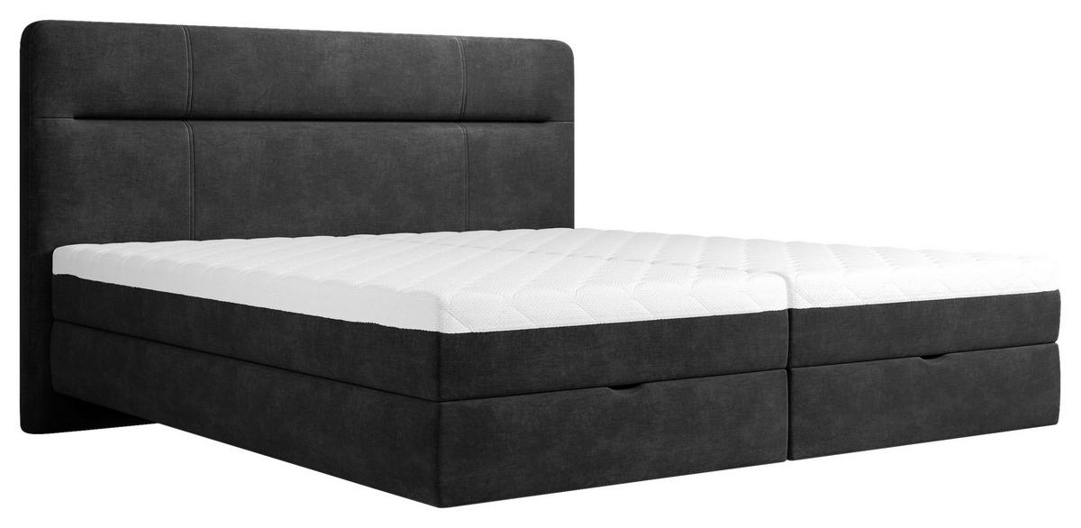 BOXBETT 160/200 cm  in Anthrazit  - Anthrazit, Modern, Holz/Holzwerkstoff (160/200cm) - MID.YOU
