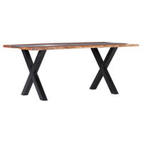 DOHÁNYZÓASZTAL fa, fém, üveg 115/70/45 cm   - natúr színű/fekete, Konventionell, üveg/fa (115/70/45cm) - MID.YOU