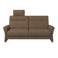 3,5-SITZER - Schwarz/Braun, Konventionell, Kunststoff/Textil (205/98/91cm) - Elegando