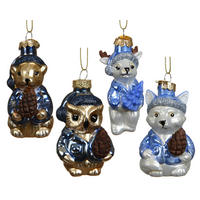 CHRISTBAUMANHÄNGER  - Multicolor, Basics, Glas (4.6/4.6/7.5cm)