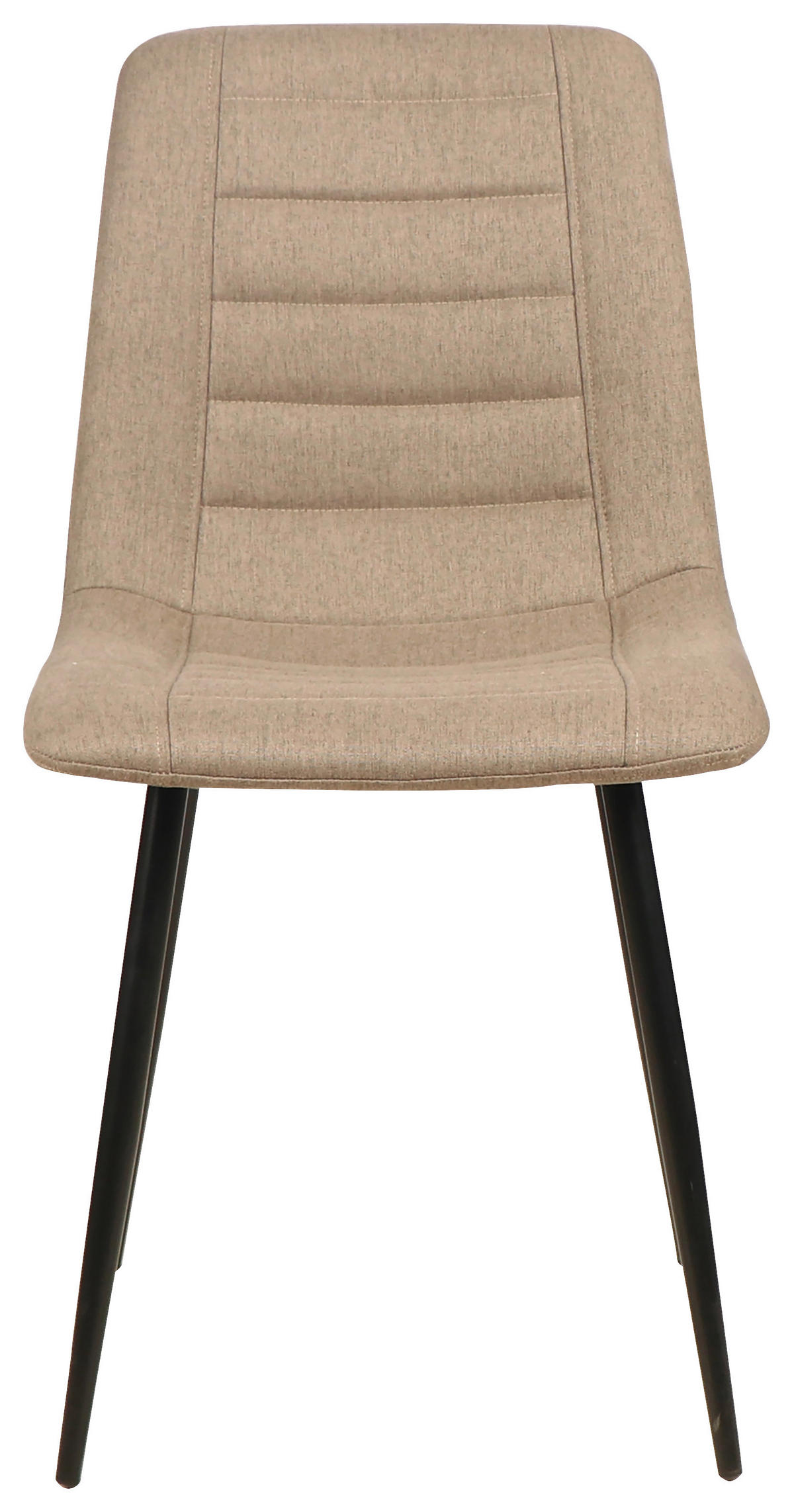 STOL järn linneimitation  - brun/svart, Design, metall/trä (45/86/55cm)