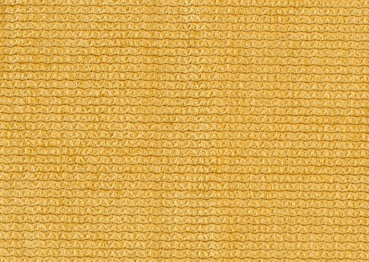BOXSPRINGSOFA in Flachgewebe Currygelb  - Currygelb/Schwarz, Konventionell, Textil/Metall (204/93/100cm) - Livetastic