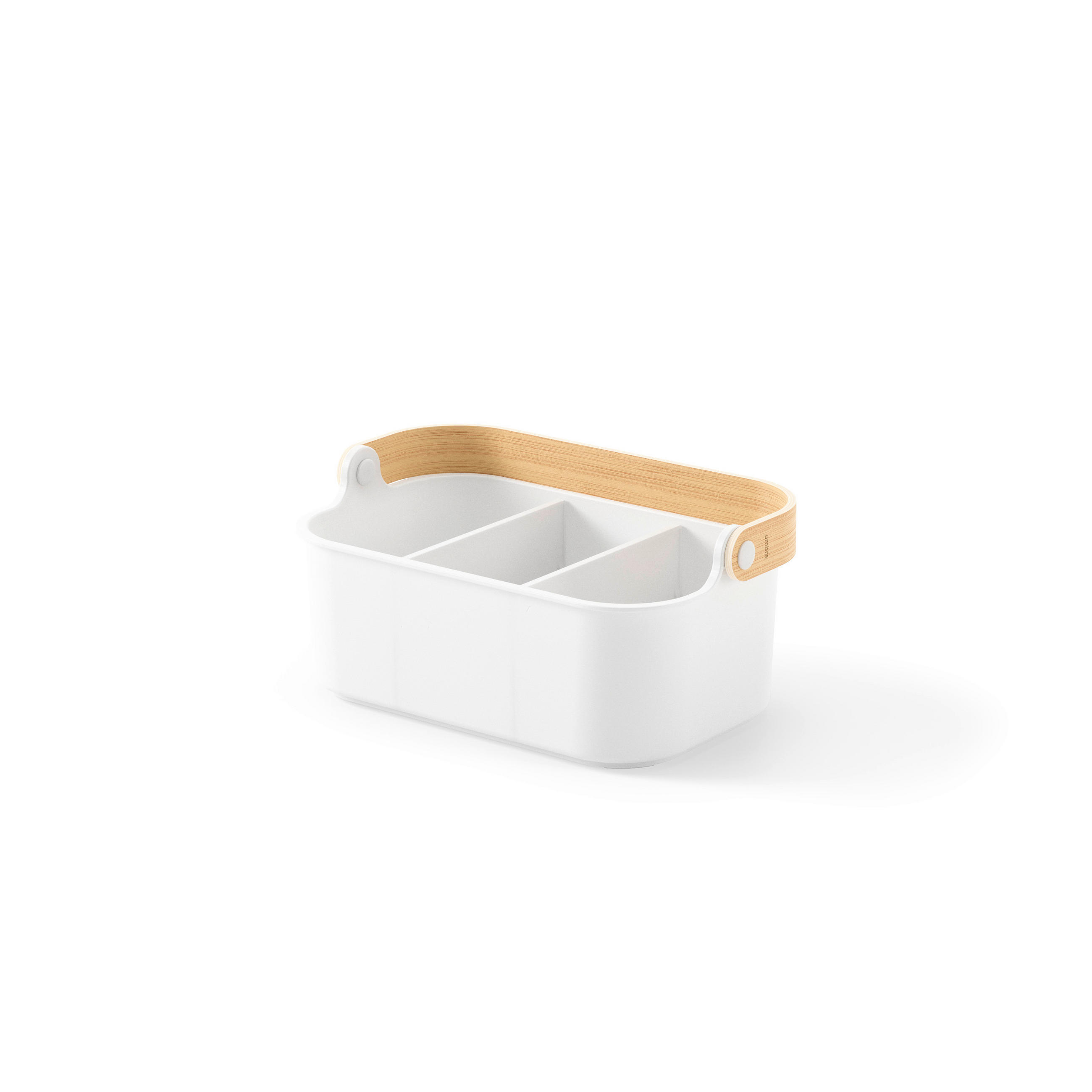 ORGANIZATOR  - bijela/prirodne boje, Basics, drvo/plastika (17/12/28cm) - Umbra
