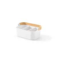 ORGANIZATOR         17/12/28 cm            - bela/naravne barve, Basics, umetna masa/les (17/12/28cm) - Umbra