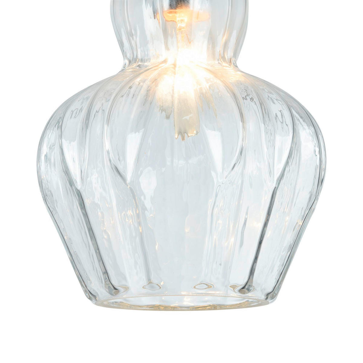 PENDELLEUCHTE 16/23 cm    - Transparent/Nickelfarben, Trend, Glas/Metall (16/23cm) - MAYTONI