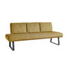 SITZBANK 209/92/78 cm  in Gelb  - Gelb/Schwarz, Design, Textil/Metall (209/92/78cm) - Dieter Knoll