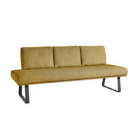 SITZBANK 224/92/78 cm  in Gelb  - Gelb/Schwarz, Design, Textil/Metall (224/92/78cm) - Dieter Knoll