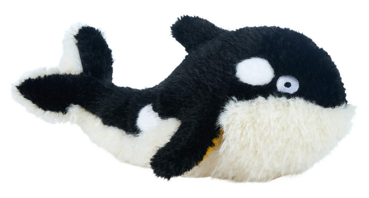 PLÜSCHFIGUR  - Schwarz/Weiß, Basics, Kunststoff/Textil (23/17/37cm) - Patinio