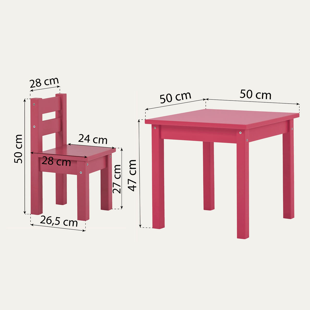 KINDERSITZGRUPPE  - Pink, MODERN, Holz - MID.YOU