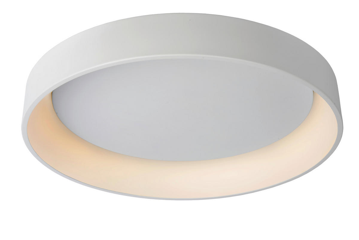 LED-DECKENLEUCHTE 80/80/13 cm   - Weiß, Basics, Metall (80/80/13cm) - Lucide