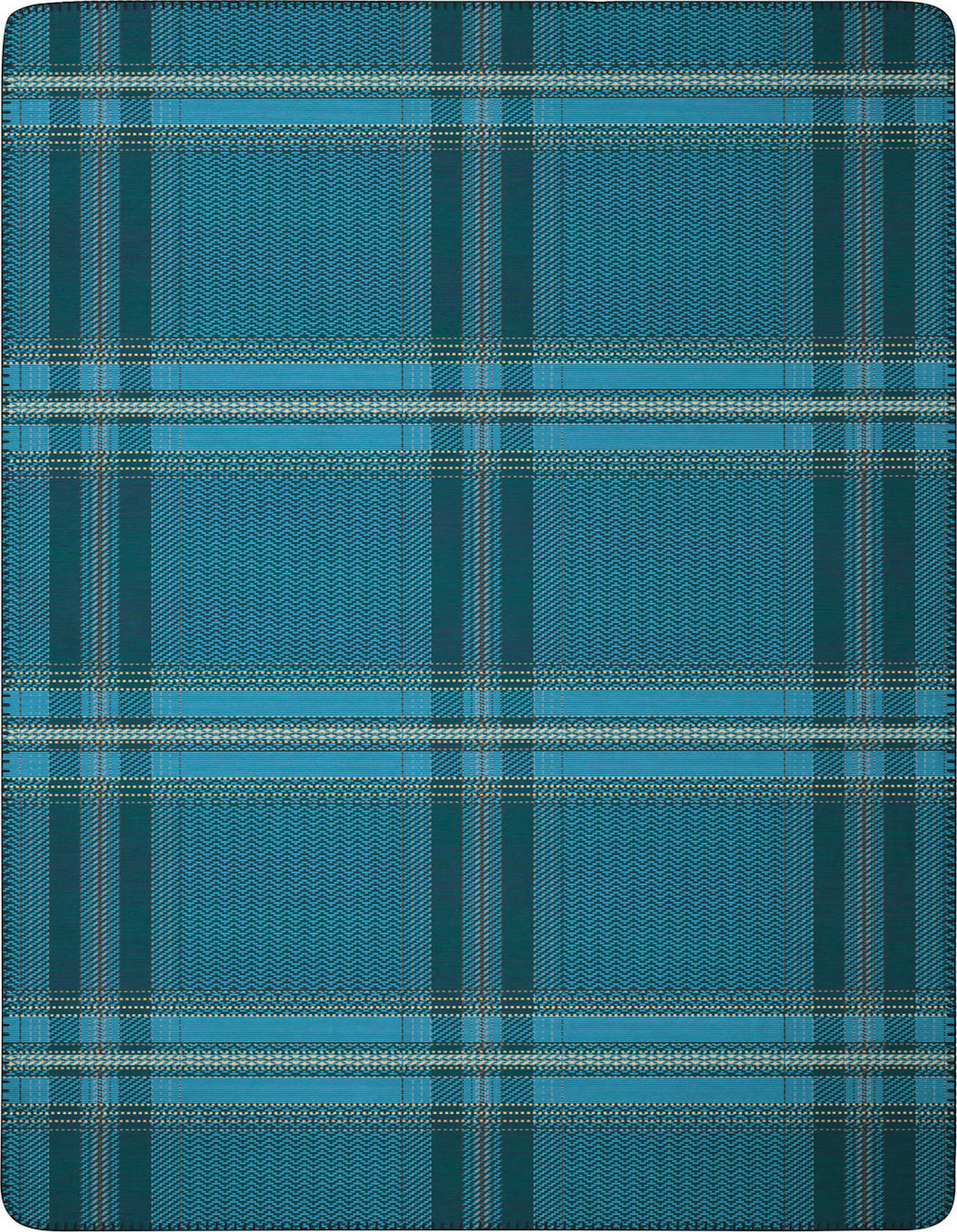 DECKE 150/200 cm  - Petrol, Basics, Textil (150/200cm)