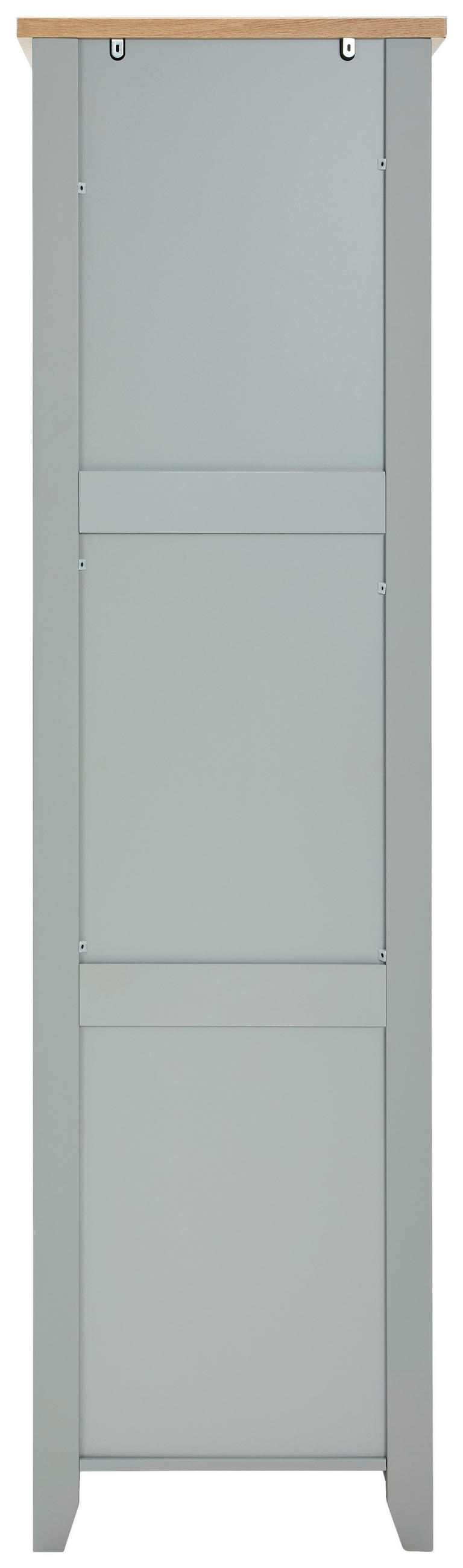 GARDEROBENSCHRANK 56/200/43 cm  - Silberfarben/Naturfarben, LIFESTYLE, Holz/Holzwerkstoff (56/200/43cm) - MID.YOU