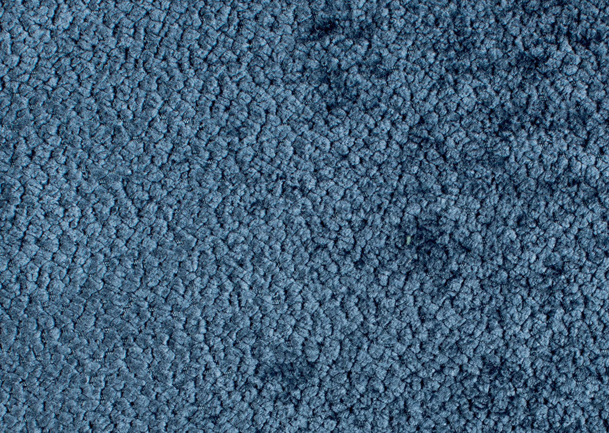 SCHLAFSOFA Chenille Dunkelblau  - Schwarz/Dunkelblau, KONVENTIONELL, Textil/Metall (223/89/107cm) - Carryhome