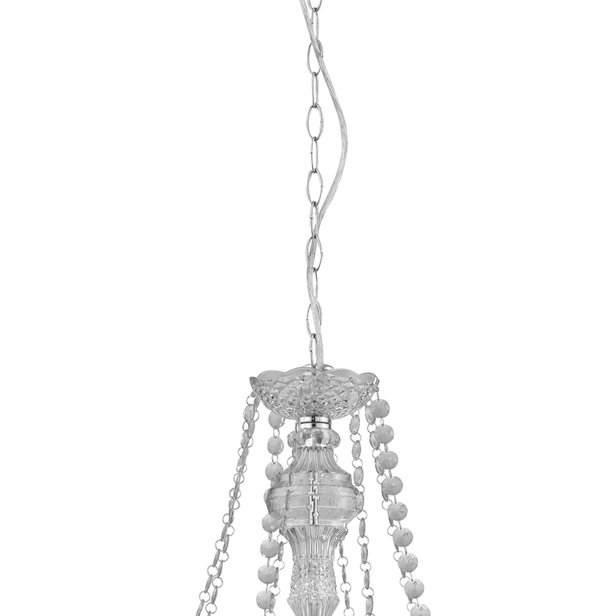 TAKKRONA Marie Therese 74/150 cm  - kromfärg, Klassisk, metall/plast (74/150cm)