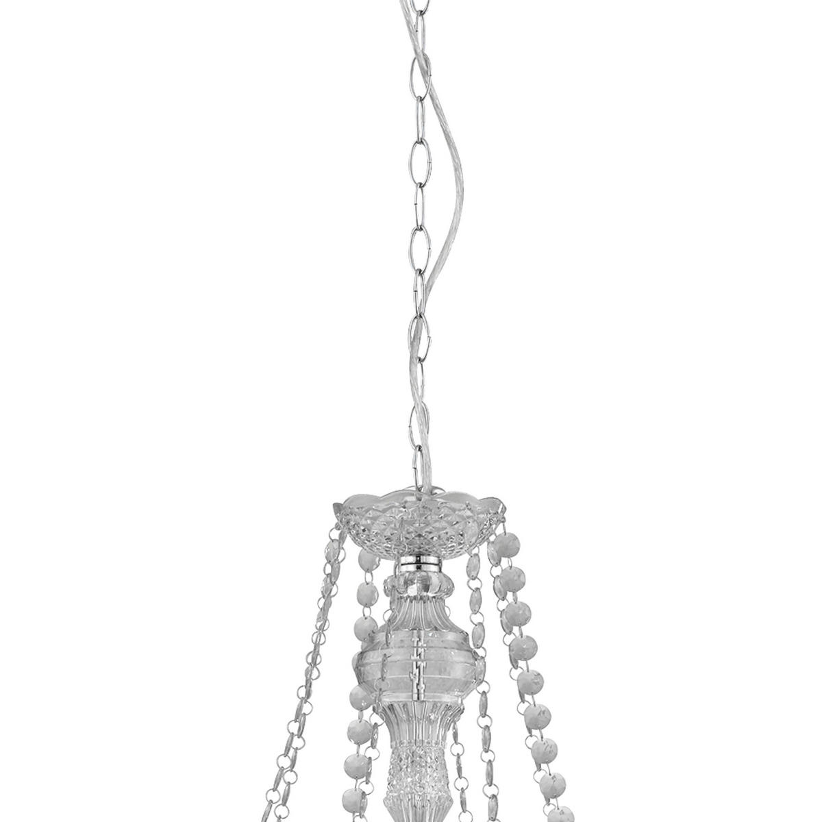 TAKKRONA Marie Therese 74/150 cm  - kromfärg, Klassisk, metall/plast (74/150cm)
