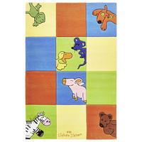 KINDERTEPPICH 110/170 cm Die lieben Sieben  - Blau/Gelb, Trend, Naturmaterialien/Textil (110/170cm)