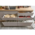KÜCHENLEERBLOCK XO 15 344 cm  in Grau, Eichefarben  - Edelstahlfarben/Eichefarben, Design, Holzwerkstoff/Metall (344cm) - Xora