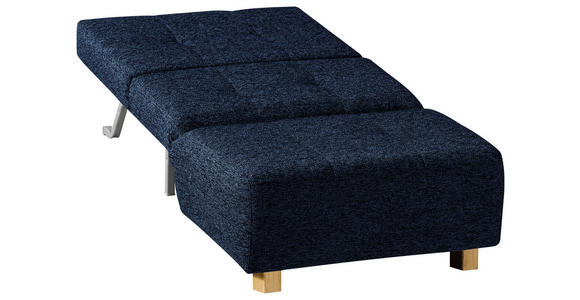 SCHLAFSESSEL Flachgewebe Dunkelblau - Naturfarben/Dunkelblau, Design, Holz/Textil (85/92/102cm) - Novel