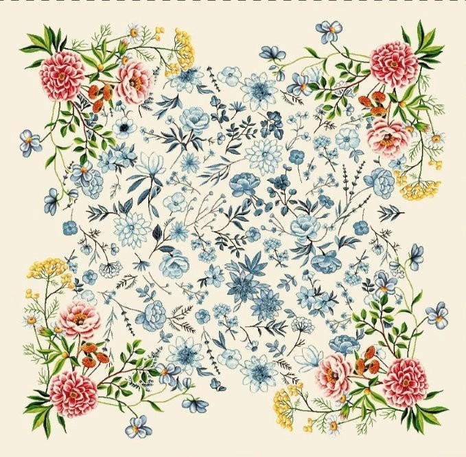 ASZTALTERÍTŐ   - többszínű, Basics, textil (90/90cm)