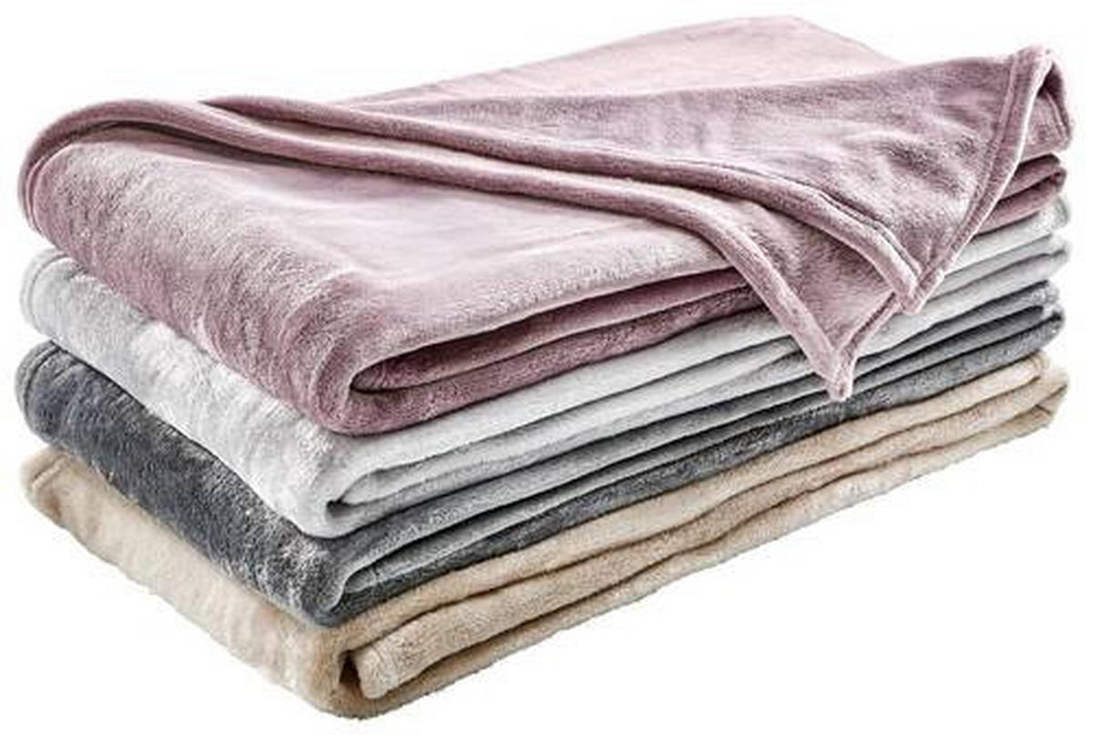 WOHNDECKE LUNA 140/190 cm  - Anthrazit, KONVENTIONELL, Textil (140/190cm) - Novel