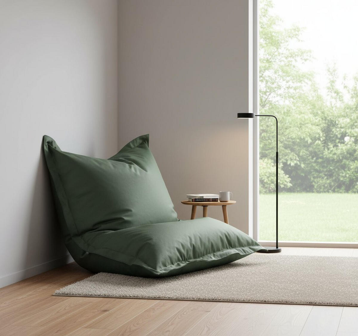 SITZSACK 380 l  - Grün, Design, Textil (140/180/14cm) - Boxxx