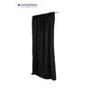 LÄRMSCHUTZVORHANG black-out (lichtundurchlässig)  - Schwarz, Basics, Textil/Metall (145/260cm)