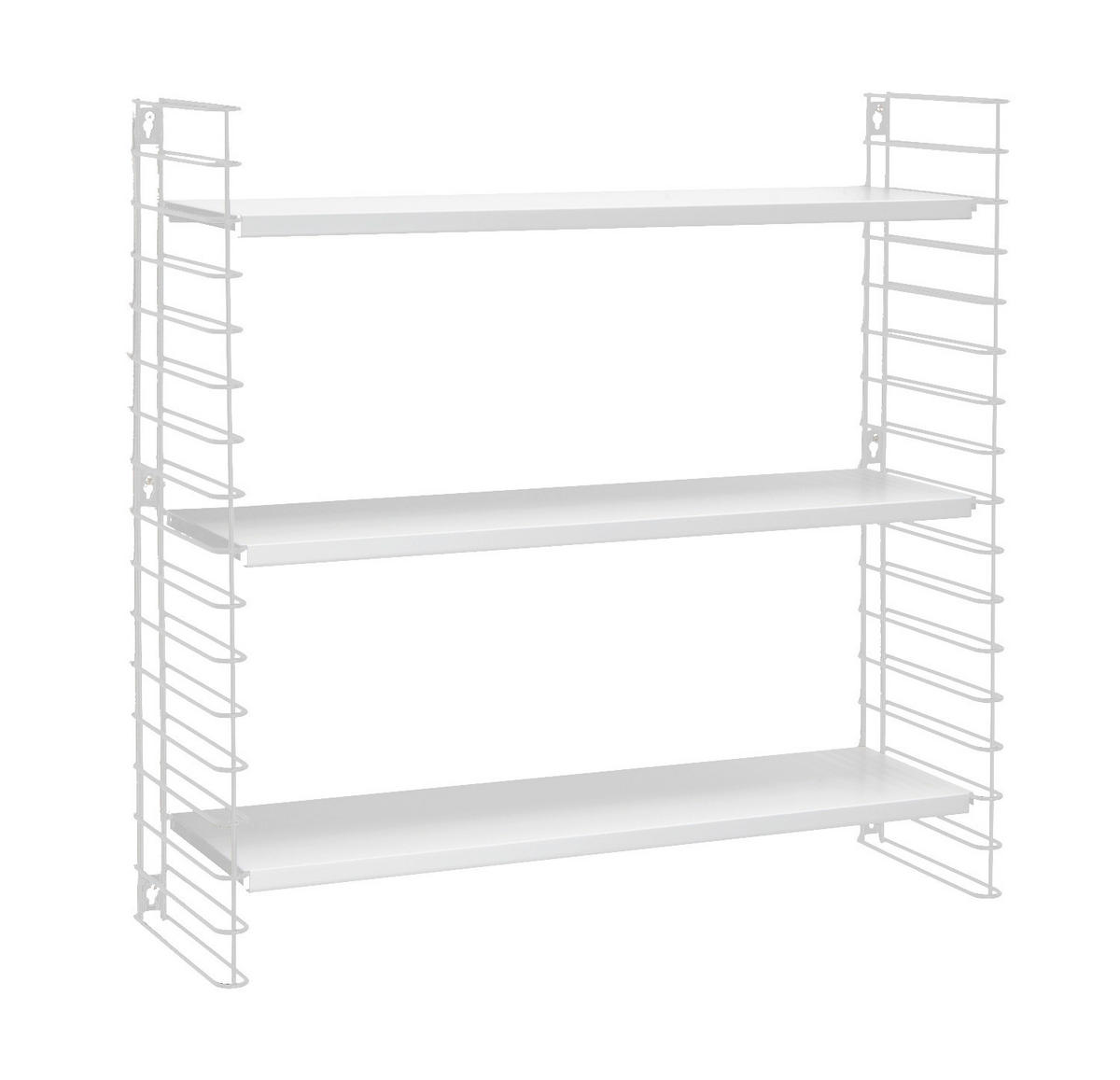 WANDREGAL Weiß  - Weiß, Basics, Metall (70/68/21cm) - Metaltex