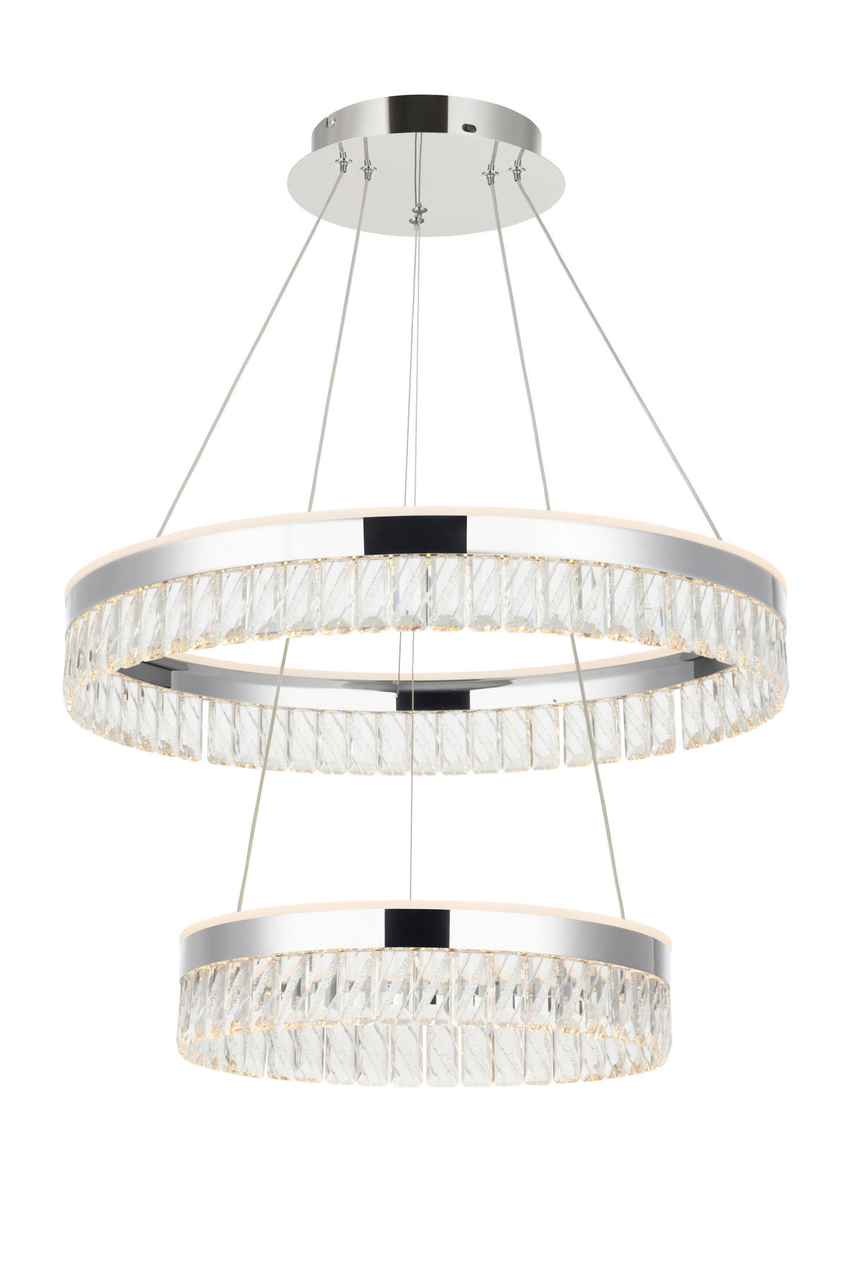 LED-HÄNGLAMPA Bunda 60/150 cm  - klar, Design, metall/glas (60/150cm) - Glandor