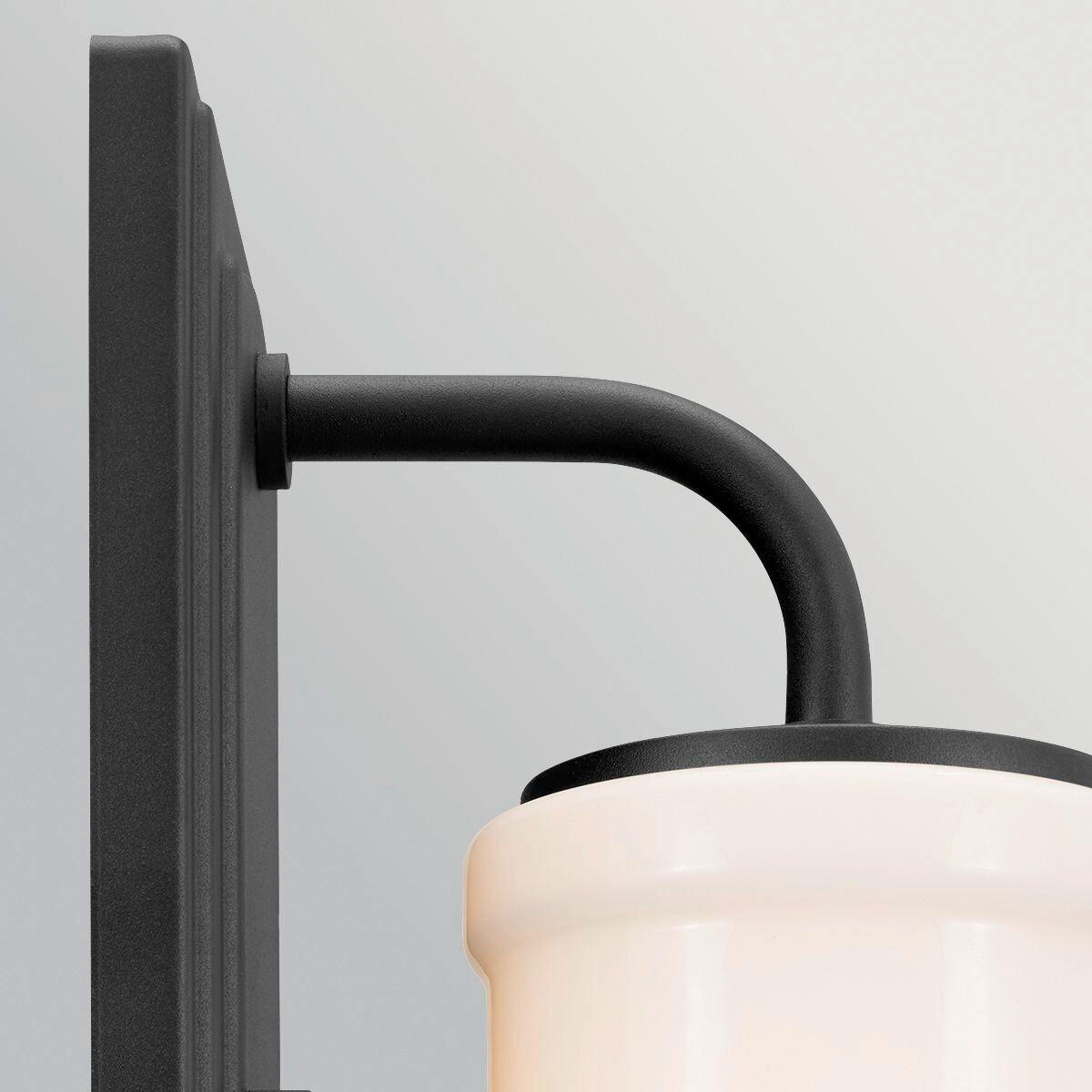 WANDLEUCHTE Kichler 30,5/12,7/15,9 cm  - Schwarz, KONVENTIONELL, Glas/Metall (30,5/12,7/15,9cm) - Elstead Lighting