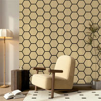 AKUSTIKPANEEL teilmassiv Sonido Hexagon  - Hellbraun/Eichefarben, KONVENTIONELL, Holzwerkstoff/Kunststoff (76/57.4/1.8cm) - Novel