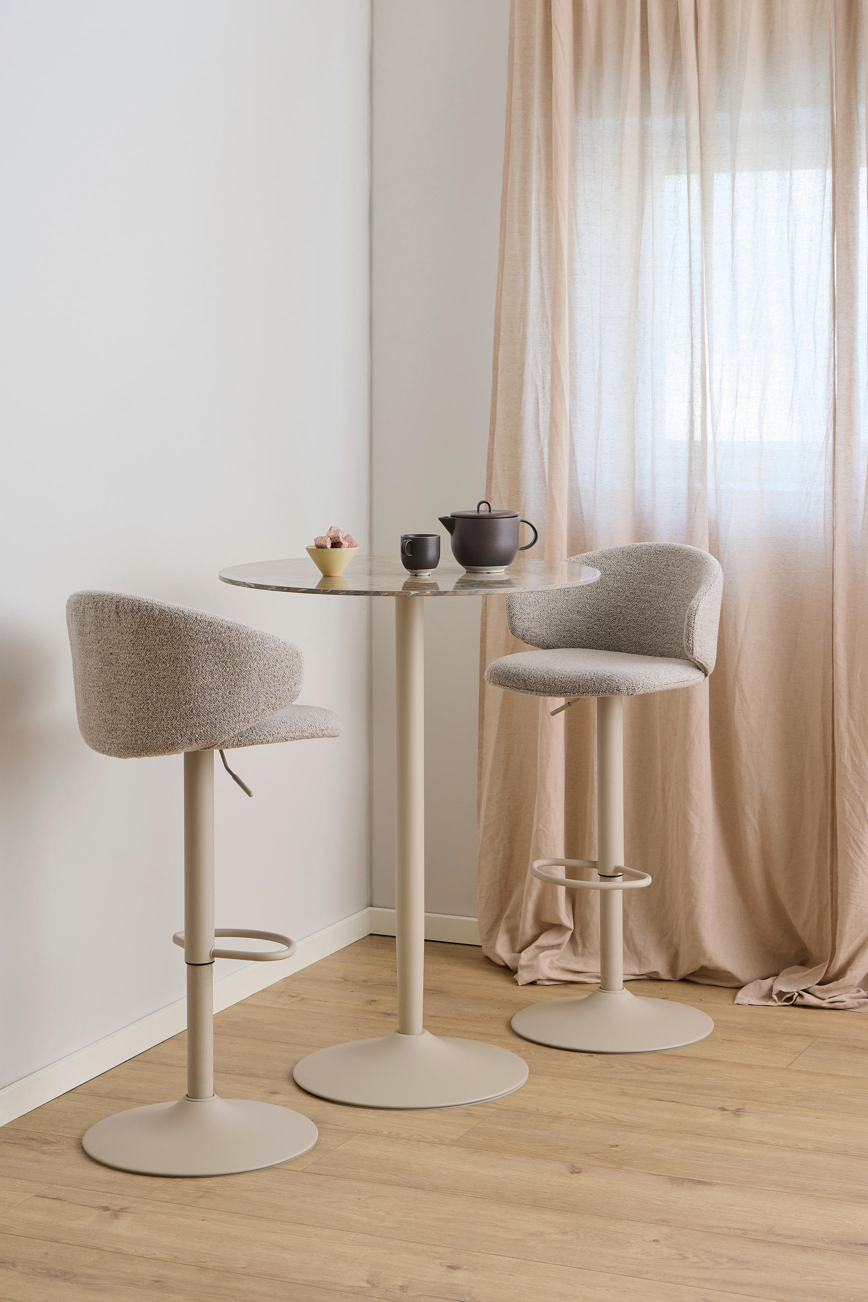 MIZICA, rjava  - siva/rjava, Design, kovina/keramika (80/105cm) - Ti'me