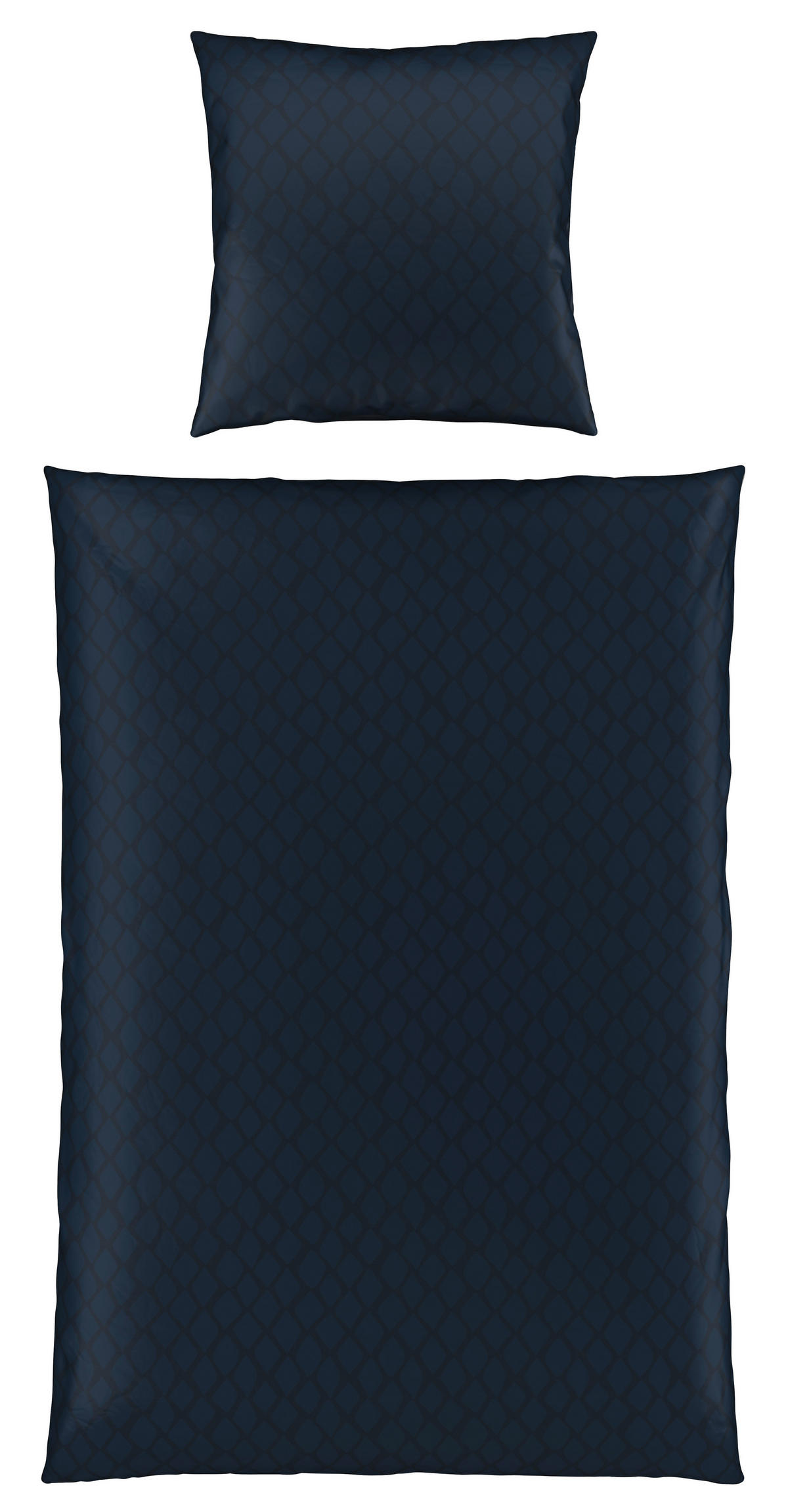 BETTWÄSCHESET Satin 160/210 cm  50 cm/70 cm  - Blau, Design, Textil (160/210cm) - Dieter Knoll