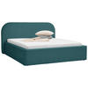 POLSTERBETT 180/200 cm  in Petrol  - Petrol/Schwarz, Design, Holz/Textil (180/200cm) - Boxxx