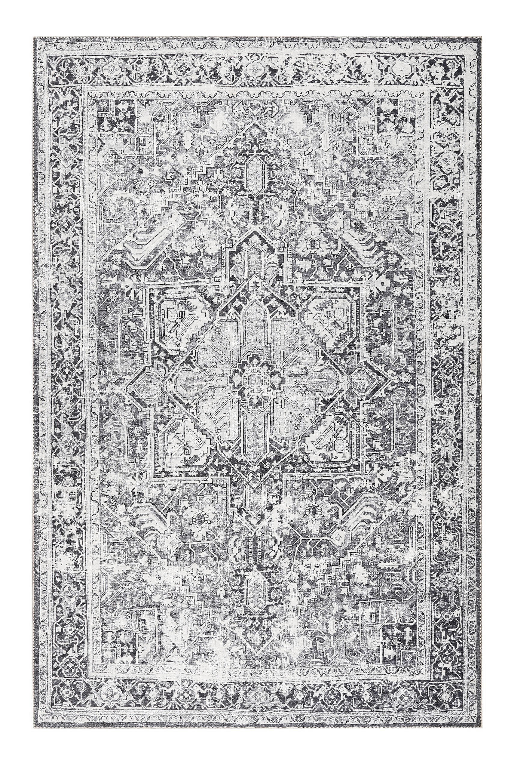 Wecon Home Flachwebeteppich Seelace Grau 190x290 cm