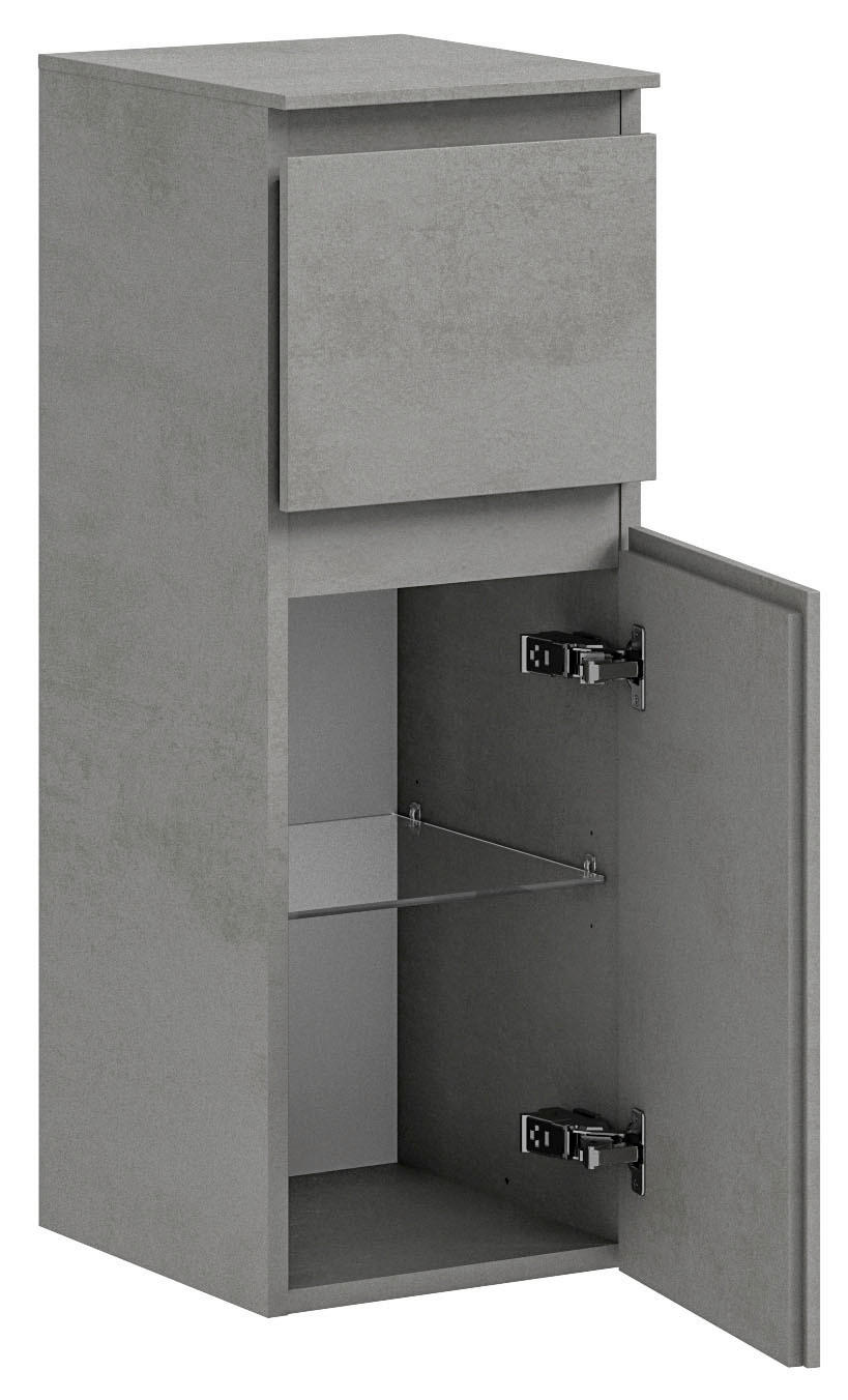 HIGHBOARD  in 30/81/33 cm  - Hellgrau/Grau, KONVENTIONELL, Holzwerkstoff (30/81/33cm) - Sadena