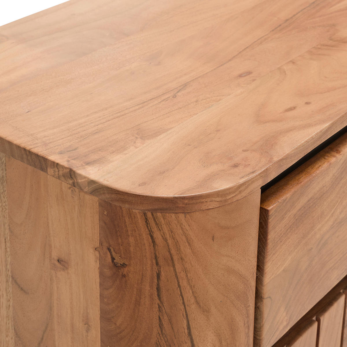 SIDEBOARD Nara  in 180/90/42 cm  - Schwarz/Naturfarben, KONVENTIONELL, Holz/Metall (180/90/42cm) - Livetastic