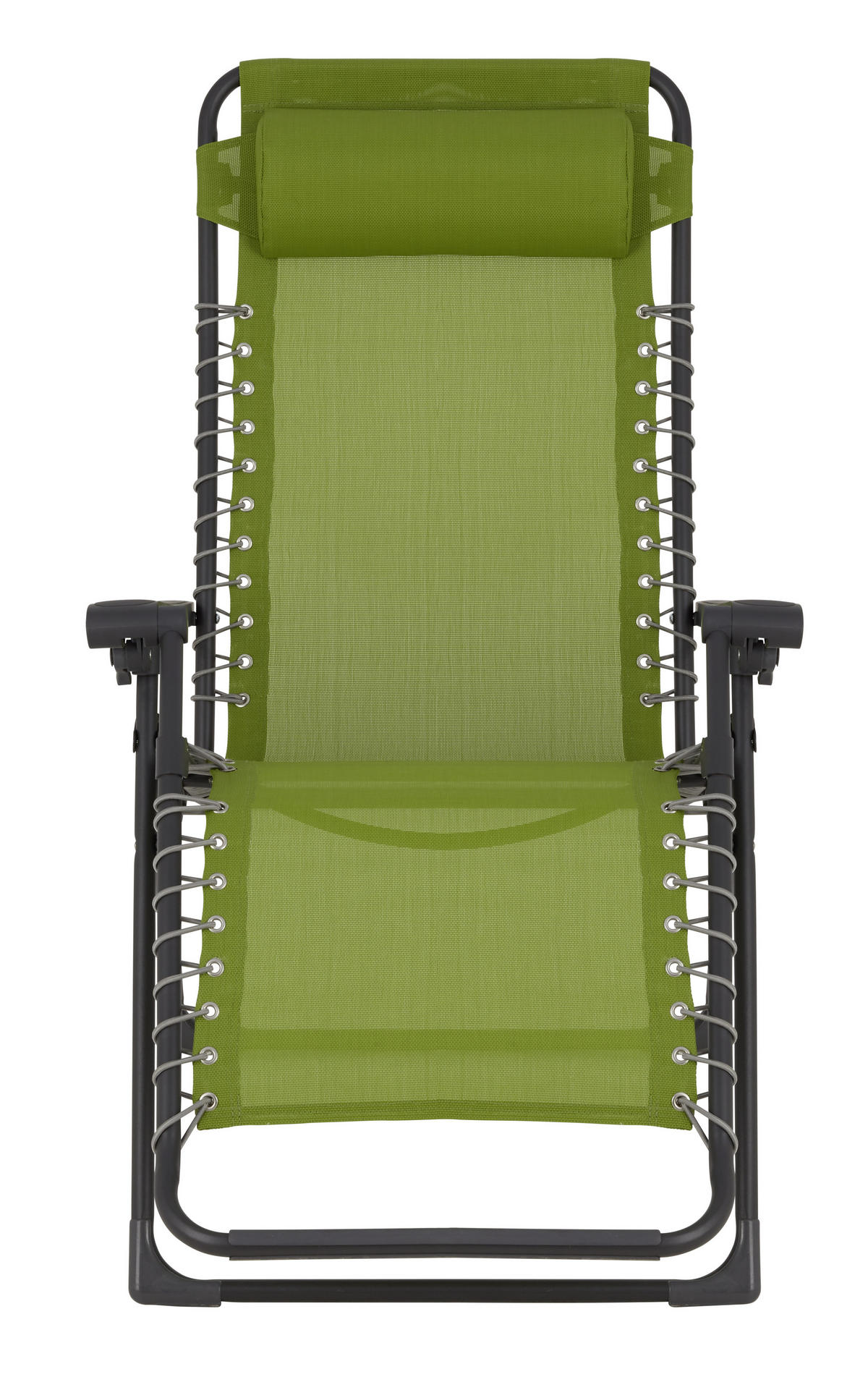 GARTEN-RELAXSESSEL 67/112,7/94 cm  - Dunkelgrau/Grün, Basics, Kunststoff/Textil (67/112,7/94cm) - Ambia Garden