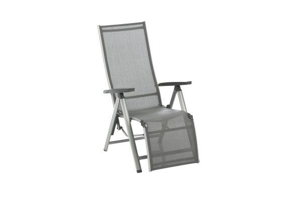 GARTEN-RELAXSESSEL 81/64/116 cm  - Anthrazit/Silberfarben, Basics, Textil/Metall (81/64/116cm) - Kettler