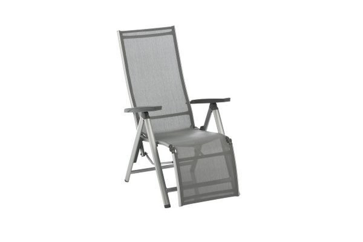 GARTEN-RELAXSESSEL 81/64/116 cm  - Anthrazit/Silberfarben, Basics, Textil/Metall (81/64/116cm) - Kettler