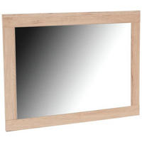 OGLEDALO, 95/68/1,8 cm steklo, leseni material  - barve hrasta, Konvencionalno, steklo/leseni material (95/68/1,8cm) - Xora