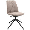 STUHL  in Stahl Flachgewebe  - Ecru, Design, Textil/Metall (46/85-88/55cm) - Johann Jakob
